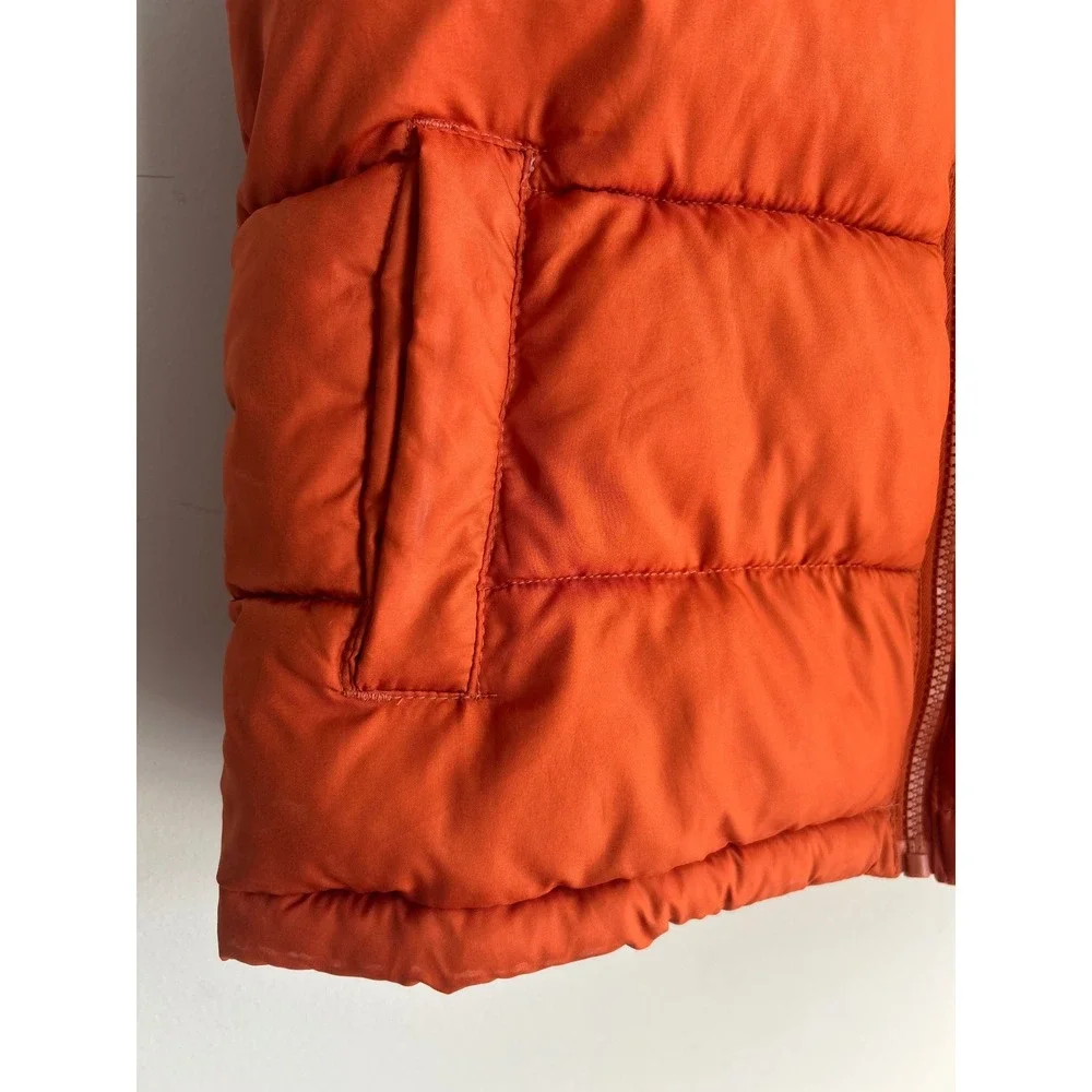 Old Navy Orange Puffer Vest Kids Medium